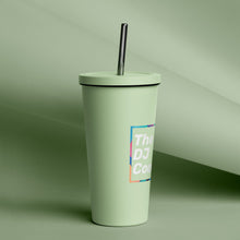 Load image into Gallery viewer, Insulated tumbler with a straw
