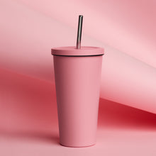 Load image into Gallery viewer, Insulated tumbler with a straw
