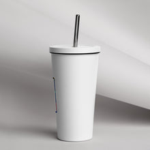 Load image into Gallery viewer, Insulated tumbler with a straw
