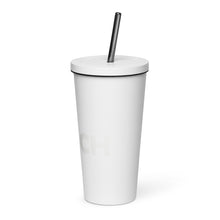 Load image into Gallery viewer, The DJ Coach Insulated tumbler with a straw
