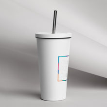 Load image into Gallery viewer, Insulated tumbler with a straw
