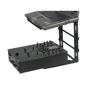 Odyssey BLACK L STAND MOBILE FOLDING LAPTOP/GEAR STAND WITH TABLE/CASE CLAMPS