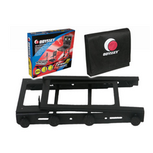 Load image into Gallery viewer, Odyssey BLACK L STAND MOBILE FOLDING LAPTOP/GEAR STAND WITH TABLE/CASE CLAMPS
