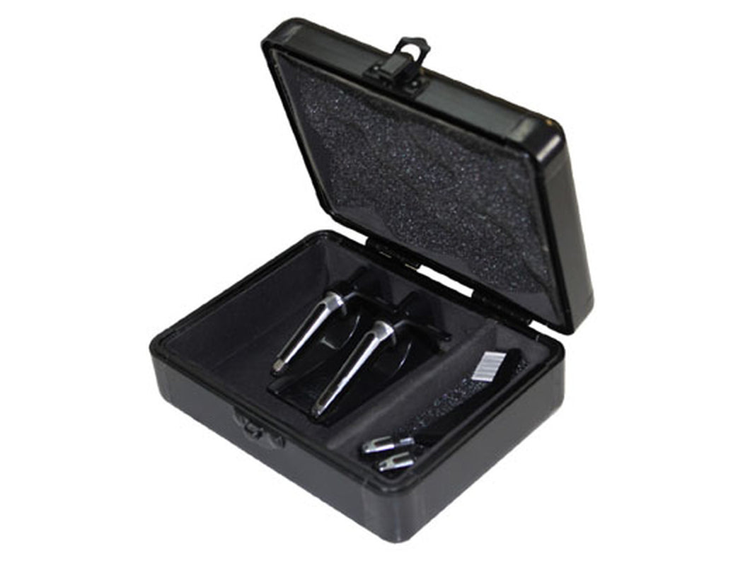 Odyssey KROM Series Black PRO2 Case for Two Turntable Needle Cartridges